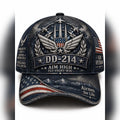 DD 214 Airman For Life Veteran Baseball Cap Veteran Appreciation Gift - Gearneko