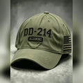 DD 214 Alumni Classic Veteran Baseball Cap American Military Tribute Apparel - Gearneko