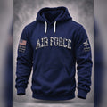 Air Force Veteran Pullover Hoodie American Military Tribute Apparel - Gearneko