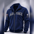 Air Force Veteran Zip Jacket Veteran Apparel Veterans Day Gift For Men - Gearneko