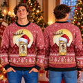 Captain Morgan Bottle Santa Claus Sleigh Christmas Ugly Sweater Xmas Clothing Gifts For Husband - Gearneko