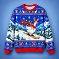 Festive Ski Goose Ugly Christmas Sweater Xmas Clothing Christmas Gifts For BFF - Gearneko