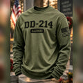 DD 214 Alumni Classic Crewneck Casual T Shirt Proud Veteran Fan Gear - Gearneko