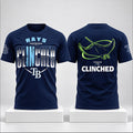 Tampa Bay Rays Merch Postseason Clinched 2026 Shirt Tampa Bay Rays Apparel Best Gifts For Husband - Gearneko