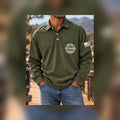 Air Force Veteran Pocket Henley Polo Shirt American Military Tribute Apparel - Gearneko