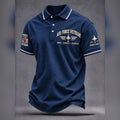 Air Force Veteran Polo Shirt American Military Tribute Apparel - Gearneko