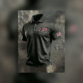 American Freedom 250th Anniversary Polo Short Sleeve Polo Shirt Military Retirement Apparel - Gearneko