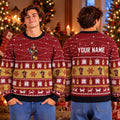 Custom Captain Morgan Twinkle Lights Christmas Ugly Sweater Xmas Clothing Gift Ideas - Gearneko