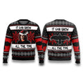 The Crow Eric Draven It Can Snow All The Time Ugly Sweater Eric Draven Xmas Clothing - Gearneko
