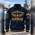 American Airman Flight Honor Freedom Crewneck Sweatshirt Military Retirement Apparel - Gearneko