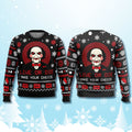 The Saw Live Or Die Make Your Choice Christmas Ugly Sweater Xmas Gifts For Horror Lovers - Gearneko