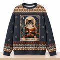 The Reader Tarot Cat Christmas 2026 Ugly Sweater Xmas Presents For Cat Lovers - Gearneko