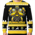 Transformers Bumblebee Ugly Christmas Sweater Bumblebee Xmas Clothing Gift Ideas - Gearneko