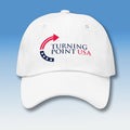 Turning Point USA White Hat Charlie Kirk TPUSA Baseball Cap Presents For Patriots - Gearneko