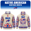 Buffalo Bills x Native American Heritage Month Hoodie Buffalo Bills Apparel Fan Gear - Gearneko