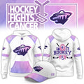 Minnesota Wild Hockey Fight Cancer Hoodie Minnesota Wild Apparel Hockey Fan Gear - Gearneko