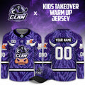 Custom Glasgow Clan Army Annas Design Kids Takeover Jersey Glasgow Clan Clothing - Gearneko