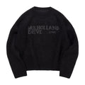 Scrt Store Merch Mulholland Drive Brushed Knit Black Sweater Scrt Store Apparel - Gearneko