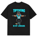 Bhayshul Tuten Merch Tiptoeing In My Jordans T-Shirt Bhayshul Tuten Clothes Funny Gifts For Fans - Gearneko