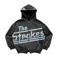 The Strokes Store Merch Magna Double Zip Hoodie Presents For Rock Lovers - Gearneko