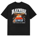Haywire Merch I Don't Wanna Say Goodbye Vintage Red Car City Skyline Shirt Haywire Fans Gifts - Gearneko
