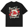 Support Your Local Vampires Halloween Vampire Fangs T-Shirt Halloween Merch Best Gifts - Gearneko