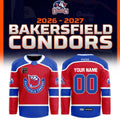 Custom Bakersfield Condors Warming Up Game Night Jersey Bakersfield Condors Apparel Fan Gear - Gearneko