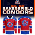 Bakersfield Condors Merch Warming Up Game Night Jersey Bakersfield Condors Gear - Gearneko