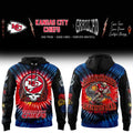 Kansas City Chiefs Merch x Grateful Dead Skeletons Hoodie Kansas City Chiefs Gear - Gearneko