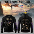 Minnesota Vikings x Fourth Wing Night 2026 Hoodie Minnesota Vikings Merch Fan Gear - Gearneko