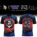 Minnesota Vikings Merch x Grateful Dead Skeletons Shirt Minnesota Vikings Gear Rock Lovers Gifts - Gearneko