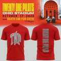 Twenty One Pilots Merch X Ohio State Buckeyes Football Stadium Tour Shirt Best Gift For TOP Lovers - Gearneko