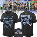 Tampa Bay Rays Merch 2026 AL Champions Locker Room T-Shirt Good Gifts For Baseball Lovers - Gearneko
