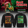 Iron Maiden Merch Run For Your Lives World Tour 2026 Sweatshirt Best Iron Maiden Clothing - Gearneko