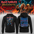Iron Maiden Merch x Megadeth Run For Your Lives World Tour 2026 Hoodie Iron Maiden Apparel - Gearneko