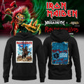 Iron Maiden Merch x Megadeth Run For Your Lives World Tour Hoodie Best Iron Maiden Clothing - Gearneko