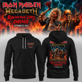 Iron Maiden Merch x Megadeth Run For Your Lives World Tour Hoodie Iron Maiden Clothing Fan Gifts - Gearneko
