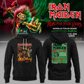 Iron Maiden Merch x Megadeth Run For Your Lives World Tour Hoodie Iron Maiden Hooded Sweatshirt - Gearneko