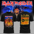Iron Maiden Merch x Megadeth Run For Your Lives World Tour Shirt Best Gifts - Gearneko