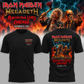 Iron Maiden Merch x Megadeth Run For Your Lives World Tour Shirt Iron Maiden Apparel - Gearneko