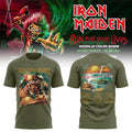 Iron Maiden Merch Run For Your Lives World Tour Shirt Best Iron Maiden Clothing - Gearneko