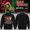 Iron Maiden Merch x Megadeth Run For Your Lives World Tour Sweatshirt Best Fan Gifts - Gearneko