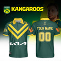 Custom Australian Kangaroos Merch 2026 Rugby League World Cup Polo Shirt Australian Kangaroos Gear - Gearneko