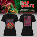 Iron Maiden Merch Run For Your Lives World Tour 2026 V-Neck Shirt Iron Maiden Concert Outfit - Gearneko