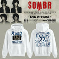 Sombr Merch You Are The Reason Tour 2026 Live In Texas Hoodie Sombr Apparel - Gearneko