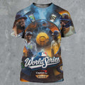 MLB World Series Milwaukee Brewers Vs Tampa Bay Rays Matchup Face Off All Over Shirt - Gearneko