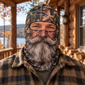 Funny Bearded Hunter Face Balaclava Outdoor Gift For Dad - Gearneko