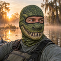 Funny Crocodile 3D Face Balaclava Kayak Fishing Gift For Men - Gearneko