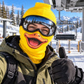 Funny Duck Face Ski Mask Yellow Balaclava Winter Gift - Gearneko