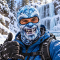 Funny Frost Monster 3D Face Ski Mask Winter Sports Gift - Gearneko
